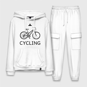 Мужской костюм хлопок с толстовкой с принтом I love cycling в Рязани,  |  | bicycle | bike | bmx | cycling | enjoy | i | like | love | moto | ride | rider | sport | байк | велик | вело | велосипед | велосипедист | ездить | зож | катать | кататься | лето | спорт | спортсмен