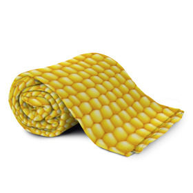 Плед 3D с принтом Сладкая вареная кукуруза в Рязани, 100% полиэстер | закругленные углы, все края обработаны. Ткань не мнется и не растягивается | еда | кукуруза