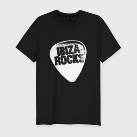 Мужская футболка премиум с принтом Ibiza Rocks Black & White в Рязани, 92% хлопок, 8% лайкра | приталенный силуэт, круглый вырез ворота, длина до линии бедра, короткий рукав | dj | ibiza | pink | rocks | вечеринка | гламур | диджей | дизайн | ибица | клуб | мода | остров | отпуск | пафос | путешествие | рок | стиль