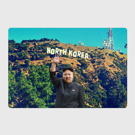 Магнитный плакат 3Х2 с принтом NORTH KOREA в Рязани, Полимерный материал с магнитным слоем | 6 деталей размером 9*9 см | hollywood | kim jong un | north korea | ким чен ын | северная корея