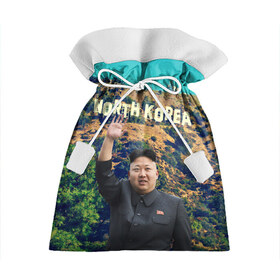 Подарочный 3D мешок с принтом NORTH KOREA в Рязани, 100% полиэстер | Размер: 29*39 см | hollywood | kim jong un | north korea | ким чен ын | северная корея