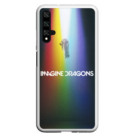 Чехол для Honor 20 с принтом Imagine Dragons в Рязани, Силикон | Область печати: задняя сторона чехла, без боковых панелей | demons | evolve | mirrors | radioactive | драконы | космос | музыка | нло | ночь | поп | радуга | рок | свет