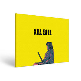 Холст прямоугольный с принтом Убить Билла в Рязани, 100% ПВХ |  | kill bill | катана | квентин | меч | невеста | тарантино | ума турман