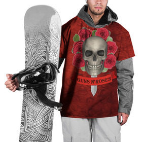 Накидка на куртку 3D с принтом Gans N Roses в Рязани, 100% полиэстер |  | Тематика изображения на принте: gans n roses | группа | исполнители | меч | музыка | песни | розы | рок группа | череп