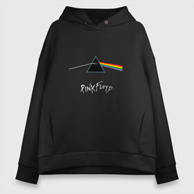 Женское худи Oversize хлопок с принтом Pink Floyd в Рязани, френч-терри — 70% хлопок, 30% полиэстер. Мягкий теплый начес внутри —100% хлопок | боковые карманы, эластичные манжеты и нижняя кромка, капюшон на магнитной кнопке | rolling stone | англия | басы | британия | гитара | группа | музыка | песни | пинк флойд | призма | радуга | рок | свет