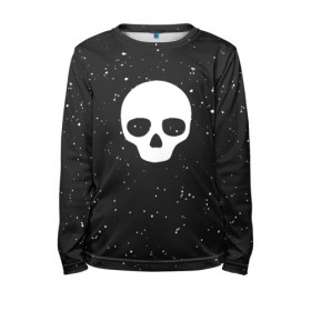 Детский лонгслив 3D с принтом Black Milk Skull Classic в Рязани, 100% полиэстер | длинные рукава, круглый вырез горловины, полуприлегающий силуэт
 | Тематика изображения на принте: 