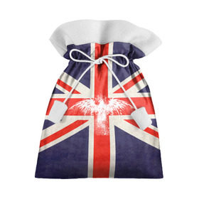 Подарочный 3D мешок с принтом Флаг Англии с белым орлом в Рязани, 100% полиэстер | Размер: 29*39 см | london | англия | белый | брызги | великобритания | империя | клякса | крылья | лондон | необычный | объеденное королевство | орел | птица | символ | сокол | туманный альбион | флаг