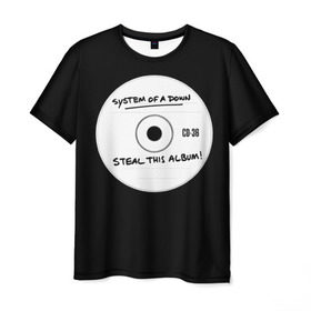 Мужская футболка 3D с принтом Steal this album в Рязани, 100% полиэфир | прямой крой, круглый вырез горловины, длина до линии бедер | serj tankian | system of a down | серж танкян | система вниз