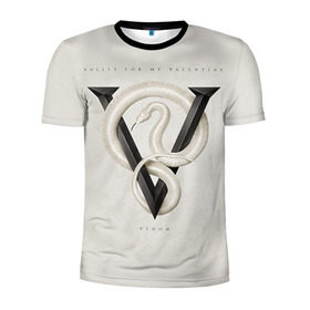 Мужская футболка 3D спортивная с принтом Venom в Рязани, 100% полиэстер с улучшенными характеристиками | приталенный силуэт, круглая горловина, широкие плечи, сужается к линии бедра | bullet for my valentine | пуля для моей возлюбленной