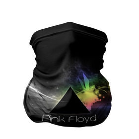 Бандана-труба 3D с принтом Pink Floyd Logo в Рязани, 100% полиэстер, ткань с особыми свойствами — Activecool | плотность 150‒180 г/м2; хорошо тянется, но сохраняет форму | англия | басы | британия | гитара | группа | дым | космос | логотип | музыка | песни | пинк флойд | призма | радуга | рок | свет