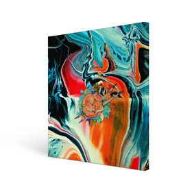 Холст квадратный с принтом Лиса художник в Рязани, 100% ПВХ |  | 3d | abstract | abstraction | fox | spray | абстракция | животные | кисти | краски | лиса | лисица | текстуры | художник