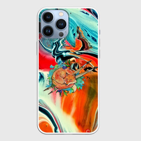 Чехол для iPhone 13 Pro Max с принтом Лиса художник в Рязани,  |  | 3d | abstract | abstraction | fox | spray | абстракция | животные | кисти | краски | лиса | лисица | текстуры | художник