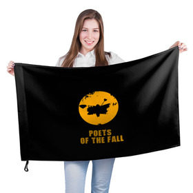 Флаг 3D с принтом poets of the fall в Рязани, 100% полиэстер | плотность ткани — 95 г/м2, размер — 67 х 109 см. Принт наносится с одной стороны | poets of the fall | rock | альтернатива | музыка | поэты | рок | фины