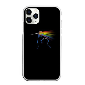 Чехол для iPhone 11 Pro матовый с принтом Pink Floyd Cookie Monster в Рязани, Силикон |  | Тематика изображения на принте: монстр | печеньки | улица сезам