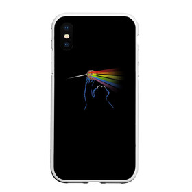 Чехол для iPhone XS Max матовый с принтом Pink Floyd Cookie Monster в Рязани, Силикон | Область печати: задняя сторона чехла, без боковых панелей | Тематика изображения на принте: монстр | печеньки | улица сезам