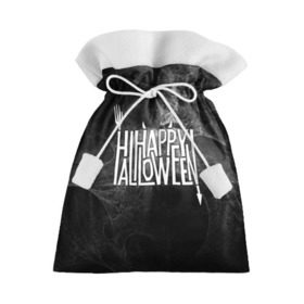 Подарочный 3D мешок с принтом Happy Halloween в Рязани, 100% полиэстер | Размер: 29*39 см | Тематика изображения на принте: 