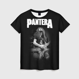 Женская футболка 3D с принтом Pantera #2 в Рязани, 100% полиэфир ( синтетическое хлопкоподобное полотно) | прямой крой, круглый вырез горловины, длина до линии бедер | anselmo | darel | darell | darrel | darrell | dimebag | pantera | phil | ансельма | ансельмо | даймбег | даймбэг | дарел | дарелл | даррел | даррелл | даррэл | дарэл | дарэлл | пантера | фил