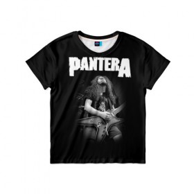 Детская футболка 3D с принтом Pantera #2 в Рязани, 100% гипоаллергенный полиэфир | прямой крой, круглый вырез горловины, длина до линии бедер, чуть спущенное плечо, ткань немного тянется | anselmo | darel | darell | darrel | darrell | dimebag | pantera | phil | ансельма | ансельмо | даймбег | даймбэг | дарел | дарелл | даррел | даррелл | даррэл | дарэл | дарэлл | пантера | фил