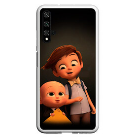 Чехол для Honor 20 с принтом Boss Baby в Рязани, Силикон | Область печати: задняя сторона чехла, без боковых панелей | Тематика изображения на принте: boss baby | босс | молокосос | мультфильмы