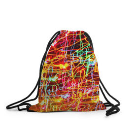 Рюкзак-мешок 3D с принтом Light creative в Рязани, 100% полиэстер | плотность ткани — 200 г/м2, размер — 35 х 45 см; лямки — толстые шнурки, застежка на шнуровке, без карманов и подкладки | abstract | colorful | electric | energy | light | абстракция | вет | цвет | электрик | энергия