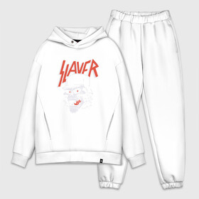 Мужской костюм хлопок OVERSIZE с принтом Slayer череп в Рязани,  |  | slayer | группа | гэри холт | злость | зубы | каска | керри кинг | кости | метал | музыка | песни | пол бостаф | рок | слеар | слеер | слеяр | том арайа | трэш метал | тяжелый рок | хеви метал | язык