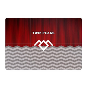 Магнитный плакат 3Х2 с принтом Twin Peaks в Рязани, Полимерный материал с магнитным слоем | 6 деталей размером 9*9 см | Тематика изображения на принте: twin peaks | арт | лого | полосы | сериал | твин пикс | текстура | фильмы