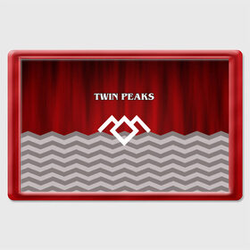 Магнит 45*70 с принтом Twin Peaks в Рязани, Пластик | Размер: 78*52 мм; Размер печати: 70*45 | twin peaks | арт | лого | полосы | сериал | твин пикс | текстура | фильмы