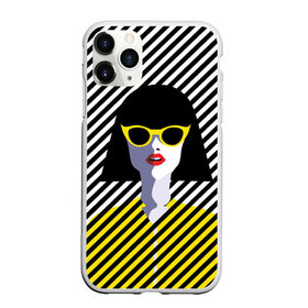 Чехол для iPhone 11 Pro матовый с принтом Pop art girl в Рязани, Силикон |  | abstraction | bright | color | fashion | hair | lines | lips | pop art | rack | red | style | yellow | абстракция | губы | желтый | каре | красный | линии | мода | очки | поп арт | прическа | стиль | цвет | яркий