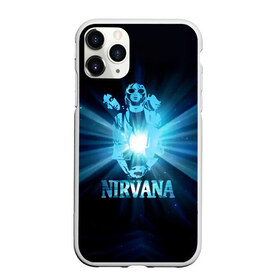 Чехол для iPhone 11 Pro матовый с принтом Группа Nirvana в Рязани, Силикон |  | kurt cobain | nirvana | вечная память | гитара | гранж | кумир | курт кобейн | лучи | микрофон | музыкант | надпись | нирвана | певец | рок | свет