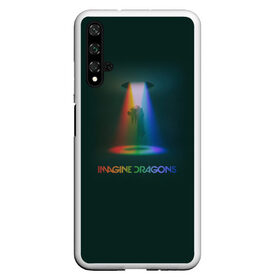 Чехол для Honor 20 с принтом Imagine Dragons Light в Рязани, Силикон | Область печати: задняя сторона чехла, без боковых панелей | demons | evolve | mirrors | radioactive | драконы | космос | музыка | нло | ночь | поп | радуга | рок | свет