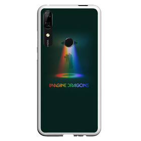 Чехол для Honor P Smart Z с принтом Imagine Dragons Light в Рязани, Силикон | Область печати: задняя сторона чехла, без боковых панелей | demons | evolve | mirrors | radioactive | драконы | космос | музыка | нло | ночь | поп | радуга | рок | свет