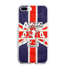 Чехол для iPhone 7Plus/8 Plus матовый с принтом Asking Alexandria флаг Англии в Рязани, Силикон | Область печати: задняя сторона чехла, без боковых панелей | бен брюс | герб | группа | джеймс касселлс | дэнни уорсноп | жанр | кэмерон лидделл | лев | музыка | музыканты | песни | рок | сэм бэттли | хэви метал | электроникор