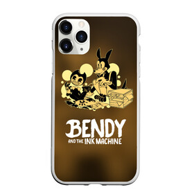 Чехол для iPhone 11 Pro Max матовый с принтом Bendy and the ink machine (3D) в Рязани, Силикон |  | Тематика изображения на принте: bendy | horror | ink | machine