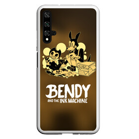 Чехол для Honor 20 с принтом Bendy and the ink machine (3D) в Рязани, Силикон | Область печати: задняя сторона чехла, без боковых панелей | Тематика изображения на принте: bendy | horror | ink | machine