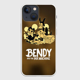 Чехол для iPhone 13 mini с принтом Bendy and the ink machine (3D) в Рязани,  |  | Тематика изображения на принте: bendy | horror | ink | machine