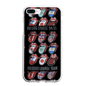 Чехол для iPhone 7Plus/8 Plus матовый с принтом The Rolling Stones в Рязани, Силикон | Область печати: задняя сторона чехла, без боковых панелей | англия | аргентина | блюз рок | канада | мик джаггер | музыка | песни | психоделический рок | ритм н блюз | рок | рок н ролл | ролинг | рот | стоун | стоунз | сша | флаг | язык | япония