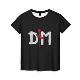 Женская футболка 3D с принтом Depeche mode в Рязани, 100% полиэфир ( синтетическое хлопкоподобное полотно) | прямой крой, круглый вырез горловины, длина до линии бедер | depeche mode | music | альтернатива | музыка | рок