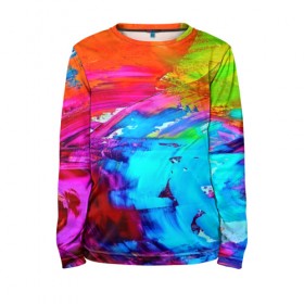 Детский лонгслив 3D с принтом Tie-dye в Рязани, 100% полиэстер | длинные рукава, круглый вырез горловины, полуприлегающий силуэт
 | abstraction | color | spray | tie dye | абстракция | акварель | живопись | искусство | краски | текстуры | цветные краски | яркие цвета