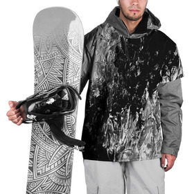 Накидка на куртку 3D с принтом GRAY&BLACK в Рязани, 100% полиэстер |  | abstraction | color | spray | tie dye | абстракция | акварель | живопись | искусство | краски | текстуры | цветные краски | яркие цвета
