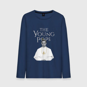 Мужской лонгслив хлопок с принтом Молодой Папа | The Young Pope в Рязани, 100% хлопок |  | Тематика изображения на принте: the young pope | джуд лоу | молодой папа