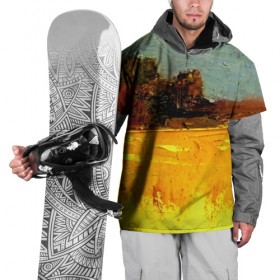 Накидка на куртку 3D с принтом Картина маслом в Рязани, 100% полиэстер |  | abstraction | color | spray | tie dye | абстракция | акварель | живопись | искусство | краски | природа | текстуры | яркие цвета