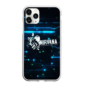 Чехол для iPhone 11 Pro матовый с принтом Схема Nirvana (Курт Кобейн) в Рязани, Силикон |  | kurt cobain | микросхема | нирвана | плата