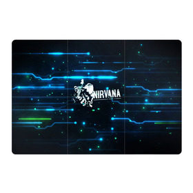 Магнитный плакат 3Х2 с принтом Схема Nirvana (Курт Кобейн) в Рязани, Полимерный материал с магнитным слоем | 6 деталей размером 9*9 см | Тематика изображения на принте: kurt cobain | микросхема | нирвана | плата