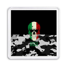 Магнит 55*55 с принтом Made in Italy в Рязани, Пластик | Размер: 65*65 мм; Размер печати: 55*55 мм | camouflage | made in italy | skull | абстракция | города | италия | камуфляж | нация | страны | текстуры | череп