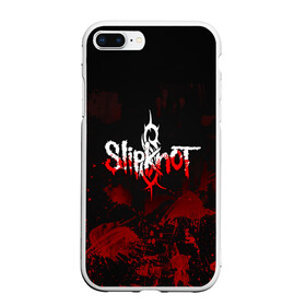 Чехол для iPhone 7Plus/8 Plus матовый с принтом Slipknot пятна в Рязани, Силикон | Область печати: задняя сторона чехла, без боковых панелей | slipknot | альтернативный метал | андерс | брызги | грув метал | колсефни | кори | кровь | метал | ню метал | рок | слипкнот | тейлор