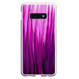 Чехол для Samsung S10E с принтом фиолетово-черные краски в Рязани, Силикон | Область печати: задняя сторона чехла, без боковых панелей | Тематика изображения на принте: color | violet | акварель | краски | полосы | фиолетовый | цвет | черный | ярко