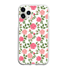 Чехол для iPhone 11 Pro матовый с принтом РОЗЫ ПАТТЕРН ROSES PATTERN в Рязани, Силикон |  | Тематика изображения на принте: абстракция | коллаж | паттерн | растения | розы | цветы