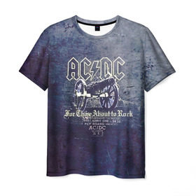 Мужская футболка 3D с принтом AC/DC пушка в Рязани, 100% полиэфир | прямой крой, круглый вырез горловины, длина до линии бедер | ac dc | acdc | for those about to rock | австралийская | ангус янг | блюз рок | головы | группа | крис слэйд | метал | музыканты | певцы | рок | рок н ролл | сталь | стиви янг | хард рок | эксл роуз