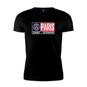 Мужская футболка премиум с принтом Paris Saint-Germain - New collections 2018 в Рязани, 92% хлопок, 8% лайкра | приталенный силуэт, круглый вырез ворота, длина до линии бедра, короткий рукав | psg | псж