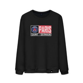 Мужской свитшот хлопок с принтом Paris Saint-Germain - New collections 2018 в Рязани, 100% хлопок |  | Тематика изображения на принте: psg | псж